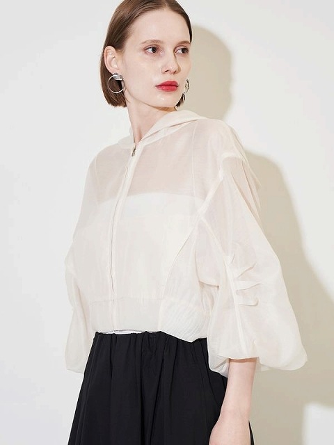 SALE50%OFF】ELENDEEK エレンディーク HOODIE SHEER BZ フーディー