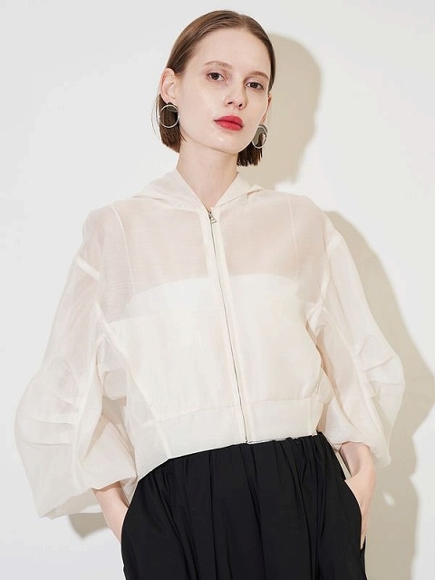 SALE50%OFF】ELENDEEK エレンディーク HOODIE SHEER BZ フーディー
