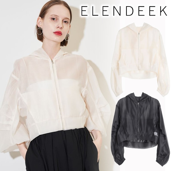 SALE50%OFF】ELENDEEK エレンディーク HOODIE SHEER BZ フーディー