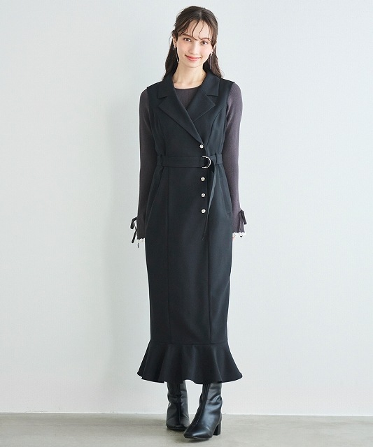 LILLIAN CARAT＊ヘムフレアジャケットミニワンピース ヘムフレアジャケットミニワンピース｜PETAL ONLINE（ペタル