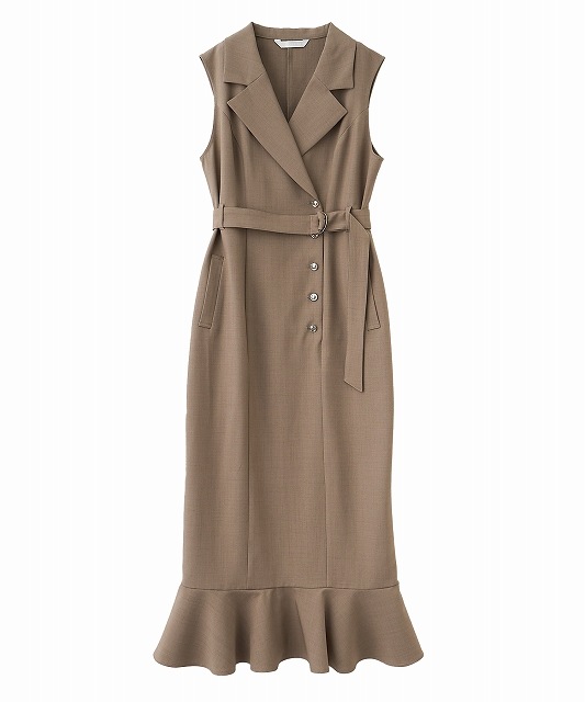 LILLIAN CARAT リリアンカラット ヘムフレアジャケットワンピース