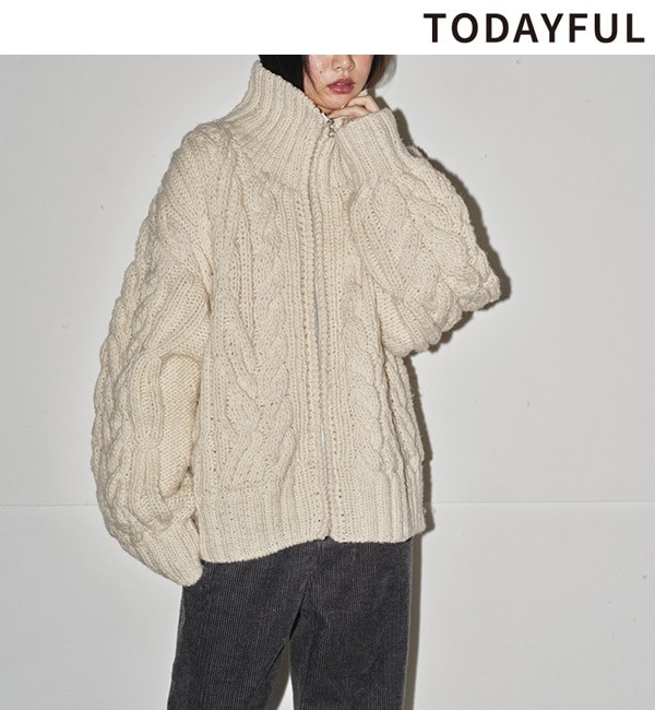 TODAYFUL トゥデイフル Volume Handknit Cardigan 12420516  