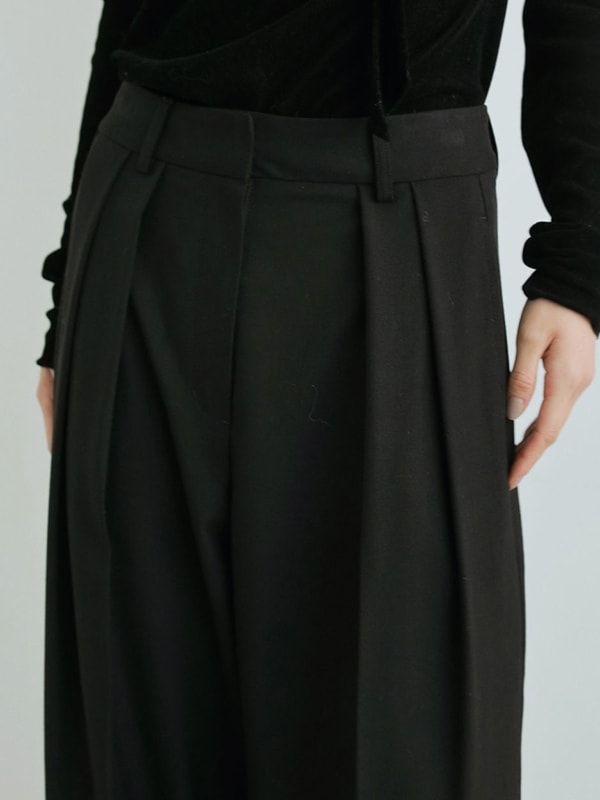 anuke ����̡���  Tuck Wide Pants 62520724 /����󥻥������Բľ��� �������ˤ�15���ޤ�¨��ȯ��(���˰ʳ�)��