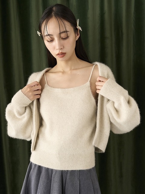 SALE50%OFF】SNIDEL スナイデル フォックスキャミセットカーデ