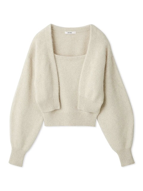 SALE50%OFF】SNIDEL スナイデル フォックスキャミセットカーデ