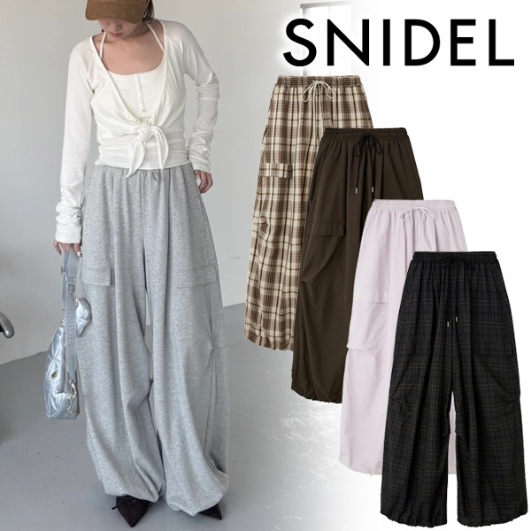 SALE30%OFF】SNIDEL スナイデル ワイドデザインパンツ SWFP254280