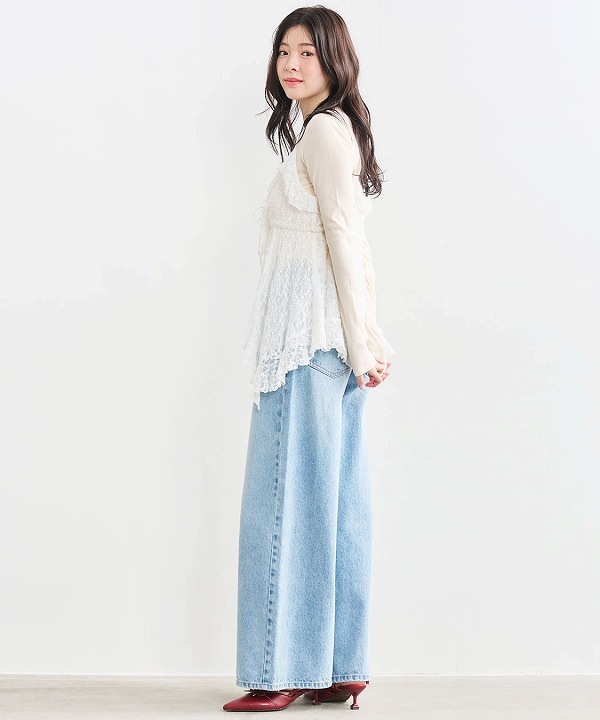 SALE50%OFF】COCODEAL ココディール バレルワイドデニムパンツ