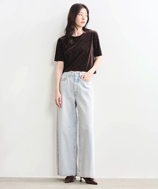 SALE50%OFF】COCODEAL ココディール バレルワイドデニムパンツ