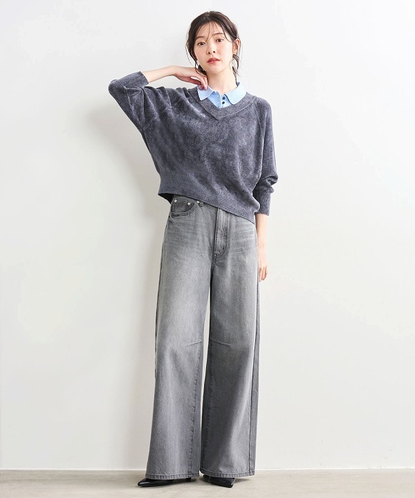 SALE50%OFF】COCODEAL ココディール バレルワイドデニムパンツ