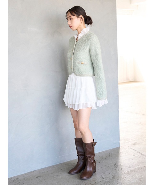 期間限定10%OFF】SNIDEL スナイデル リップルラインミニスカショーパン