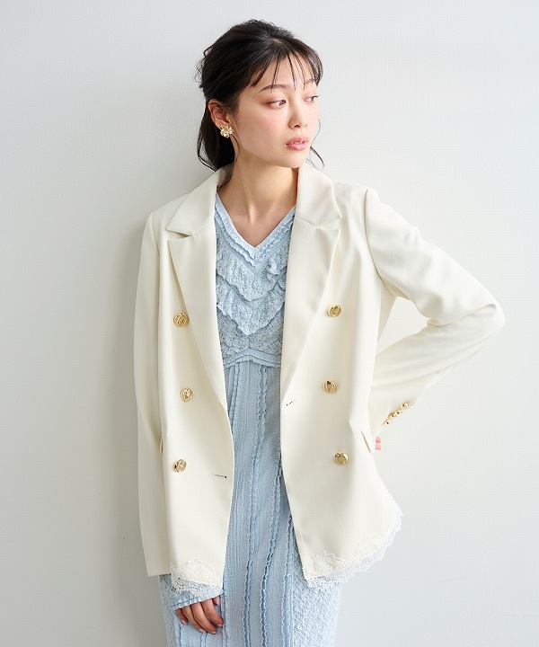 SOLD OUT】LILLIAN CARAT リリアンカラット レースヘムダブル 