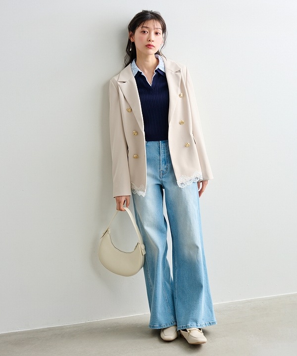 SOLD OUT】LILLIAN CARAT リリアンカラット レースヘムダブル