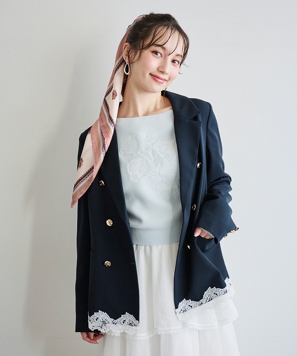SOLD OUT】LILLIAN CARAT リリアンカラット レースヘムダブル
