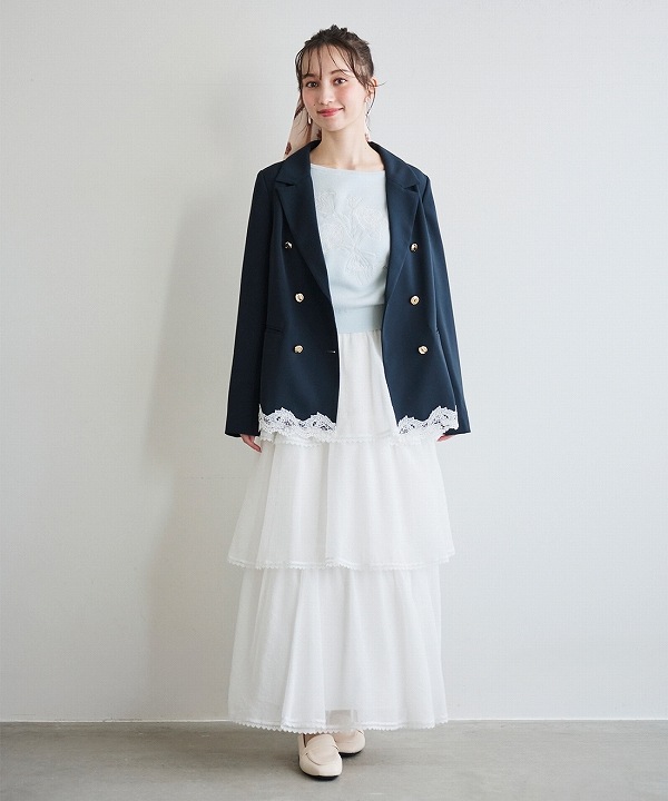 SOLD OUT】LILLIAN CARAT リリアンカラット レースヘムダブル