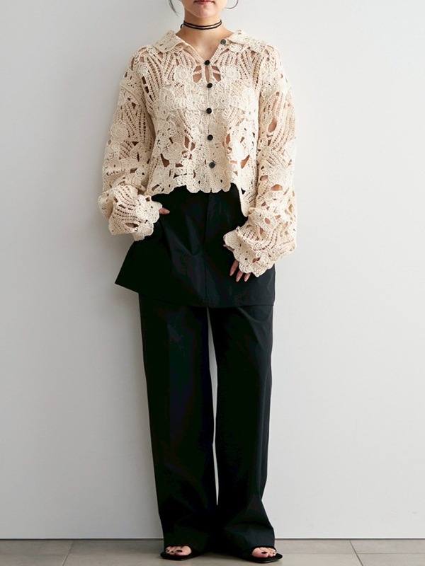 anuke ����̡���  Embroidery Over Shirts 62620402  /����󥻥������Բľ��� �������ˤ�15���ޤ�¨��ȯ��(���˰ʳ�)��