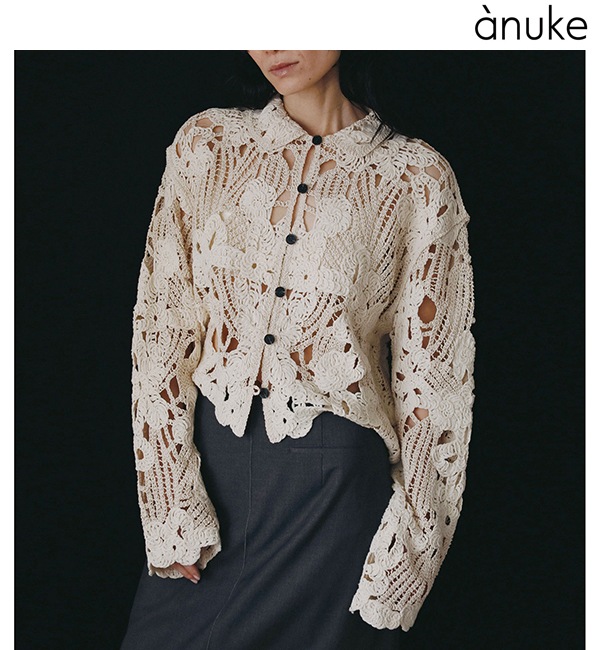 anuke ����̡���  Embroidery Over Shirts 62620402  /����󥻥������Բľ��� �������ˤ�15���ޤ�¨��ȯ��(���˰ʳ�)��