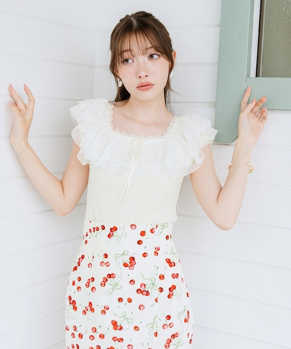 SALE20%OFF】LILLIAN CARAT リリアンカラット フリルレーストリミング