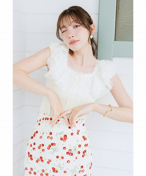 SALE20%OFF】LILLIAN CARAT リリアンカラット フリルレーストリミング
