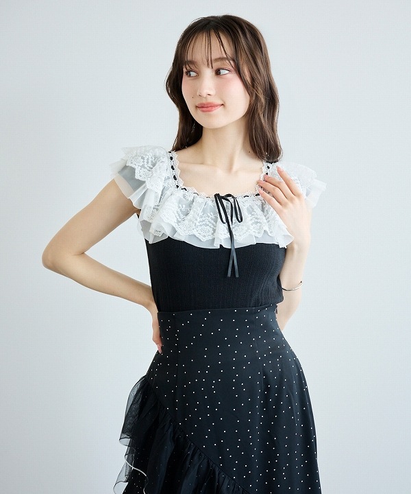 SALE20%OFF】LILLIAN CARAT リリアンカラット フリルレーストリミング