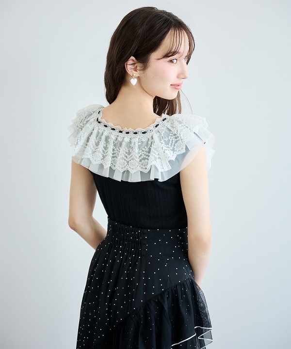 SALE20%OFF】LILLIAN CARAT リリアンカラット フリルレーストリミング