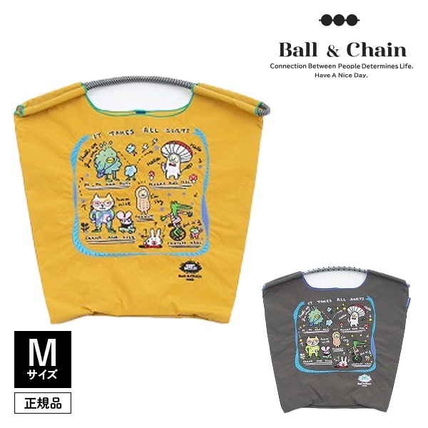 Ball Chain ボールアンドチェーン BOBBY DAZZLER シリーズ L 刺繍エコバッグ
