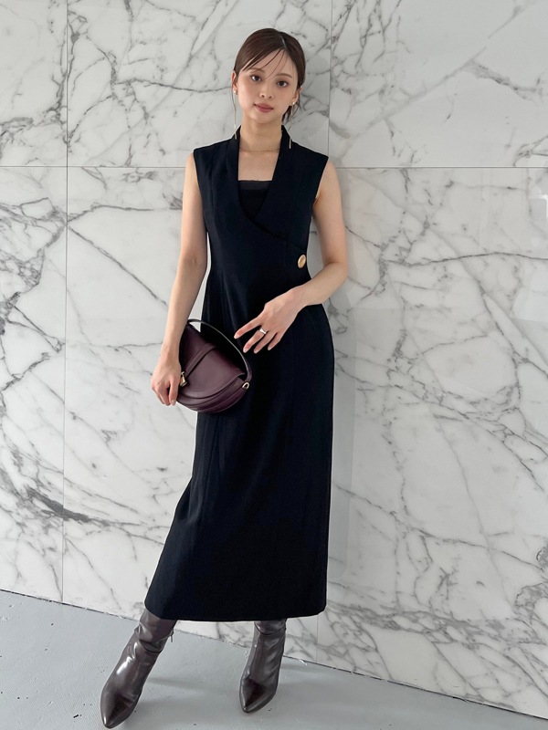 期間限定30%OFF】SNIDEL スナイデル レイヤードライクジレワンピース