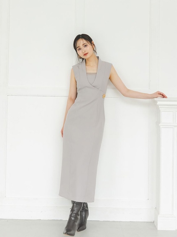 期間限定15%OFF】SNIDEL スナイデル レイヤードライクジレ