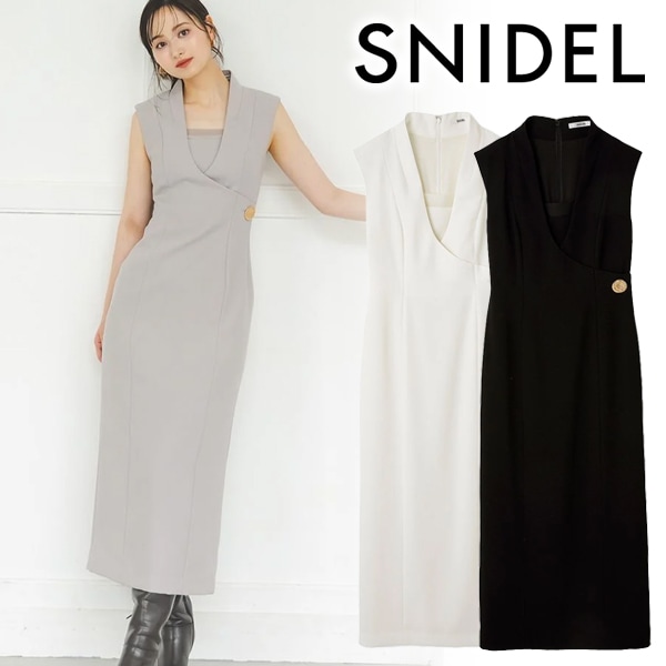SALE30%OFF】SNIDEL スナイデル レイヤードライクジレワンピース