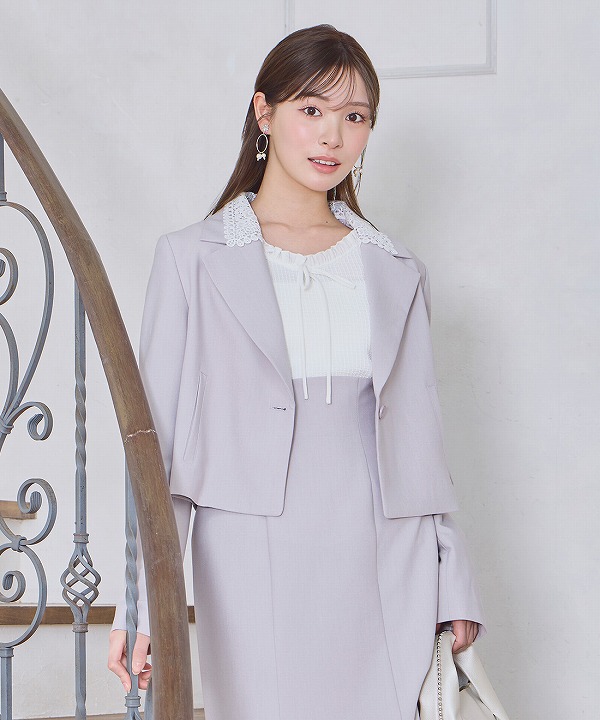 SALE50%OFF】LILLIAN CARAT リリアンカラット レースカラーテーラード