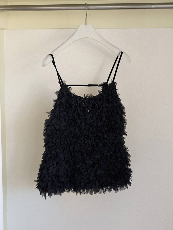 anuke ����̡���  Tulle Fringe Camisole 62620528  /����󥻥������Բľ��� �������ˤ�15���ޤ�¨��ȯ��(���˰ʳ�)��