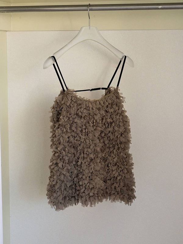 anuke ����̡���  Tulle Fringe Camisole 62620528  /����󥻥������Բľ��� �������ˤ�15���ޤ�¨��ȯ��(���˰ʳ�)��