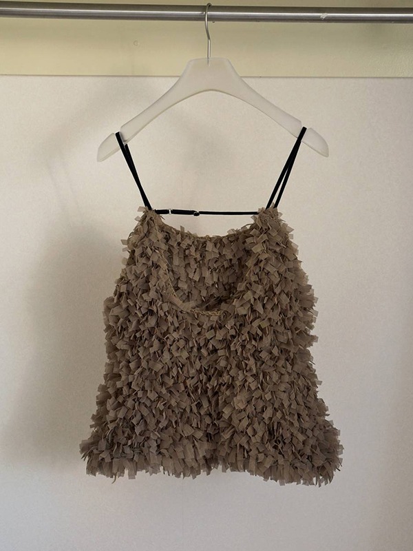 anuke ����̡���  Tulle Fringe Camisole 62620528  /����󥻥������Բľ��� �������ˤ�15���ޤ�¨��ȯ��(���˰ʳ�)��