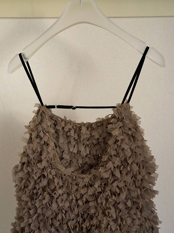 anuke ����̡���  Tulle Fringe Camisole 62620528  /����󥻥������Բľ��� �������ˤ�15���ޤ�¨��ȯ��(���˰ʳ�)��