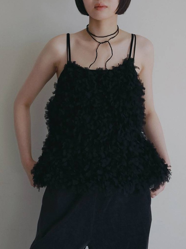anuke ����̡���  Tulle Fringe Camisole 62620528  /����󥻥������Բľ��� �������ˤ�15���ޤ�¨��ȯ��(���˰ʳ�)��