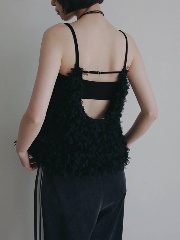 anuke ����̡���  Tulle Fringe Camisole 62620528  /����󥻥������Բľ��� �������ˤ�15���ޤ�¨��ȯ��(���˰ʳ�)��