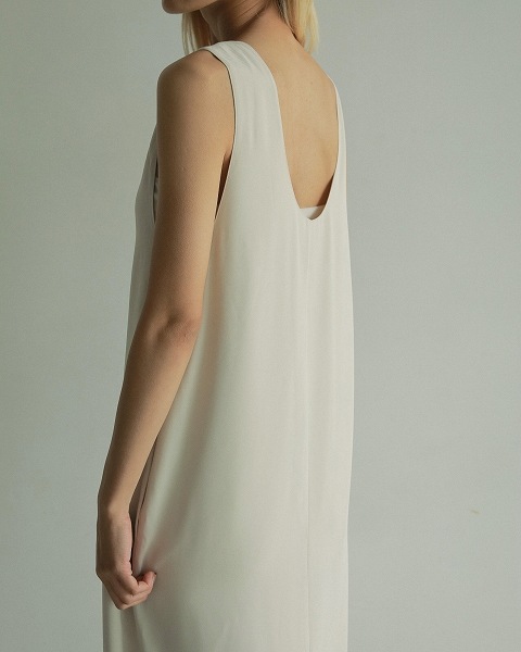 anuke アンヌーク Twill Uneck Onepiece 62510306 /キャンセル返品不可