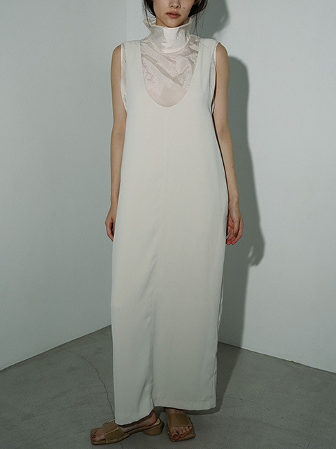 anuke アンヌーク Twill Uneck Onepiece 62510306 /キャンセル返品不可