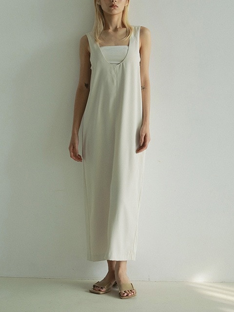 ワンピース anuke Twill Uneck Onepiece 38 anuke アンヌーク Twill Uneck Onepiece 62510306 /キャンセル返品不可