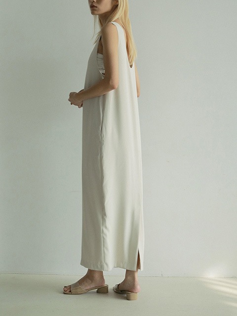 anuke アンヌーク Twill Uneck Onepiece 62510306 /キャンセル返品不可