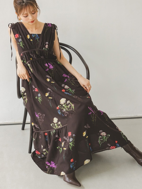 期間限定20%OFF】SNIDEL スナイデル フラワードロストディティール