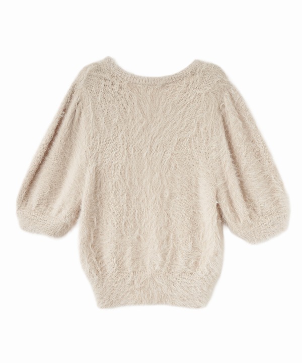 ココディール パフスリーブフェザーニットトップス SOLD OUT】COCODEAL ココディール パフスリーブフェザーニットトップス