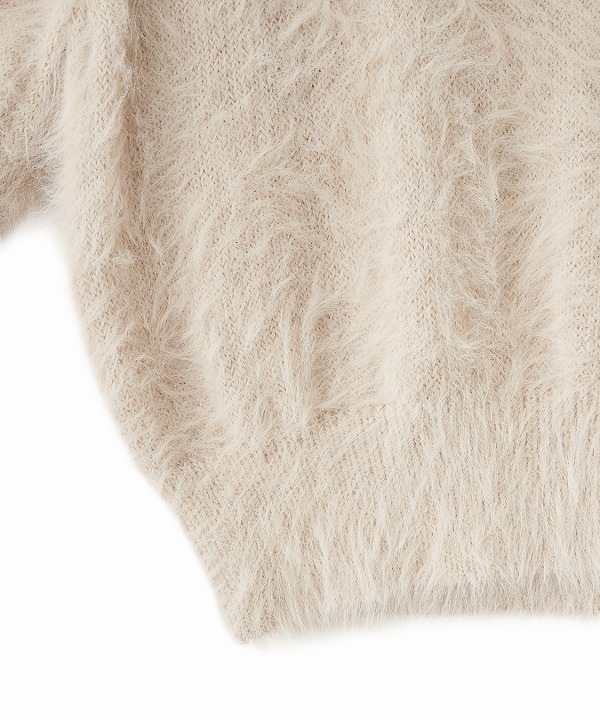 ココディール パフスリーブフェザーニットトップス SOLD OUT】COCODEAL ココディール パフスリーブフェザーニットトップス