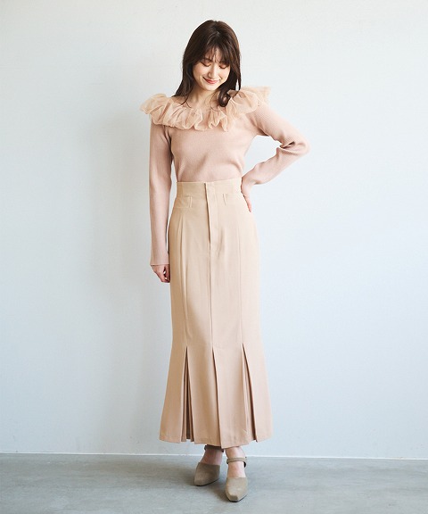 SOLD OUT】COCODEAL ココディール ハイウエストプリーツデザイン  