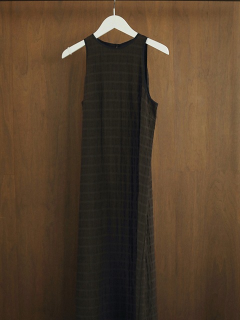 SOLD OUT】【SALE50%OFF】anuke アンヌーク Sheer Check Onepice