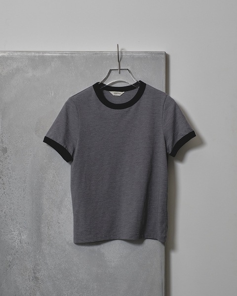 完売　トゥデイフル　Compact Ringer Tee ナチュラル Compact Ringer Tee（カットソー/Tシャツ）｜TODAYFUL（トゥデイ