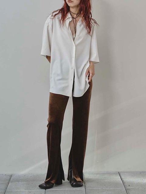 TODAYFUL �ȥ��ǥ��ե�  Silk100% Halfsleeve Shirts 12520413 /����󥻥������Բľ��ʡ������ˤ�15���ޤ�¨��ȯ��(���˰ʳ�)��