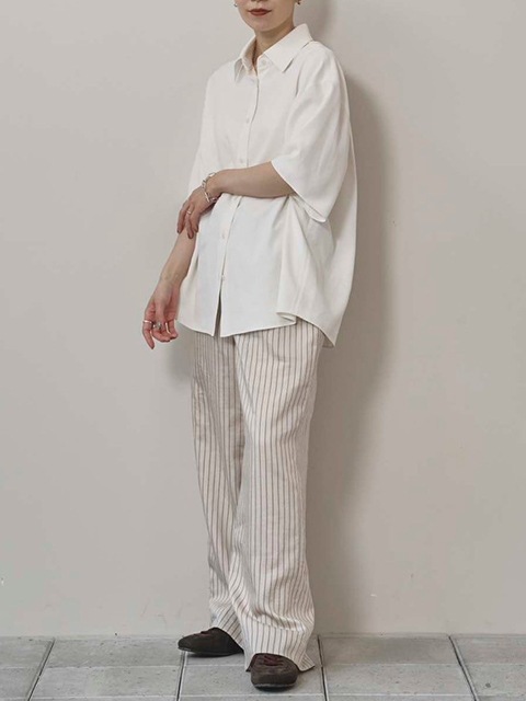 TODAYFUL �ȥ��ǥ��ե�  Silk100% Halfsleeve Shirts 12520413 /����󥻥������Բľ��ʡ������ˤ�15���ޤ�¨��ȯ��(���˰ʳ�)��