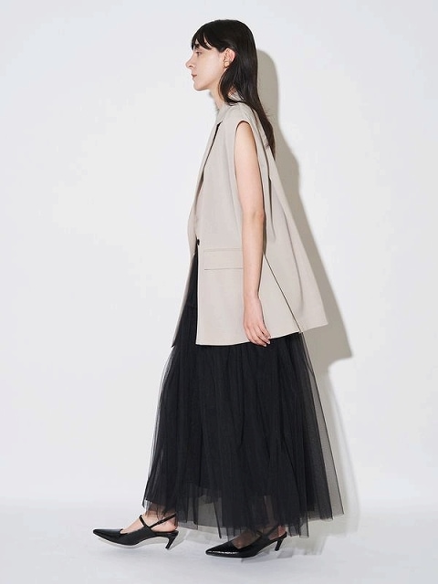 【新品】ELENDEEK FLARE SL CSサマートップス　BLACK 期間限定10%OFF】ELENDEEK エレンディーク TUCK HEM CROPPED CS