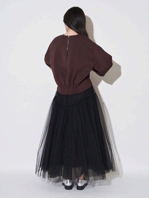 期間限定10%OFF】ELENDEEK エレンディーク CURVE LINE TULLE SK