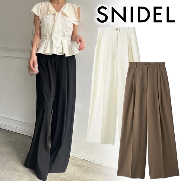 ��SALE40%OFF��SNIDEL ���ʥ��ǥ�  ��Washable�ۥ磻�ɥѥ�� SWFP262006  /����󥻥������Բľ��ʡ������ˤ�15���ޤ�¨��ȯ��(���˰ʳ�)��